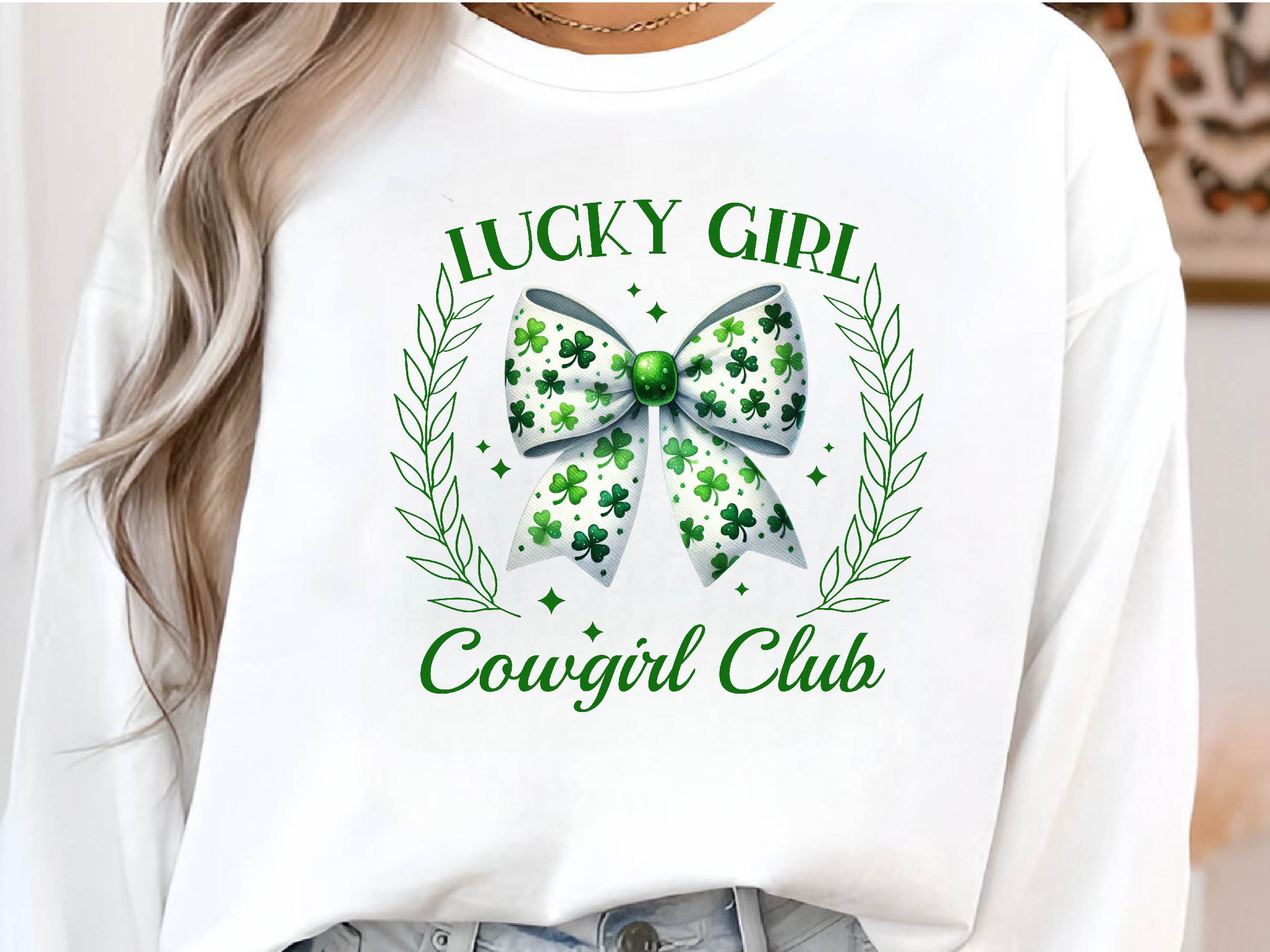 St Patricks Day Coquette Lucky Girl Clipart Bundle - CraftNest - Digital Crafting and Art