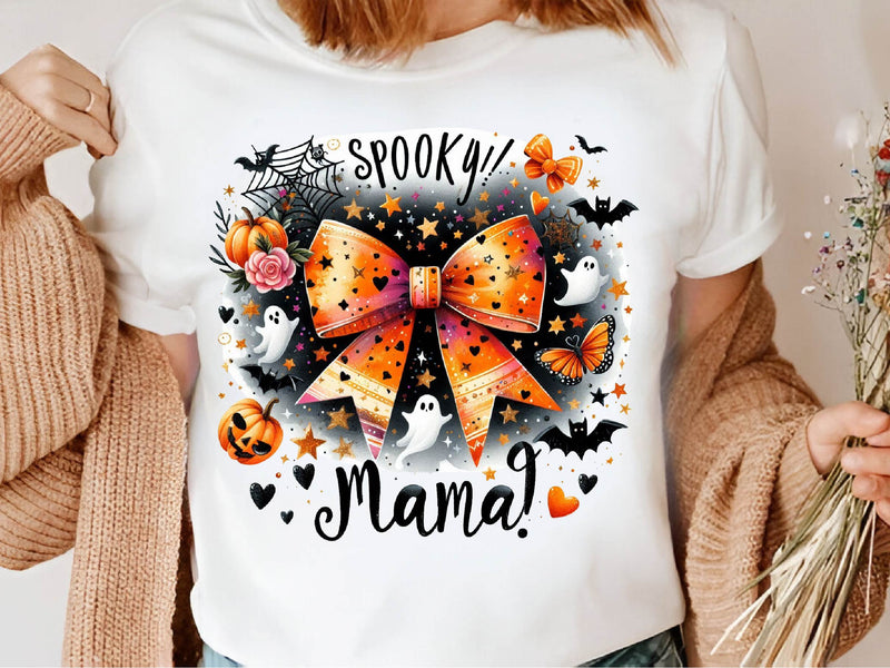 Spooky Mama Bow Halloween Clipart Bundle - CraftNest - Digital Crafting and Art