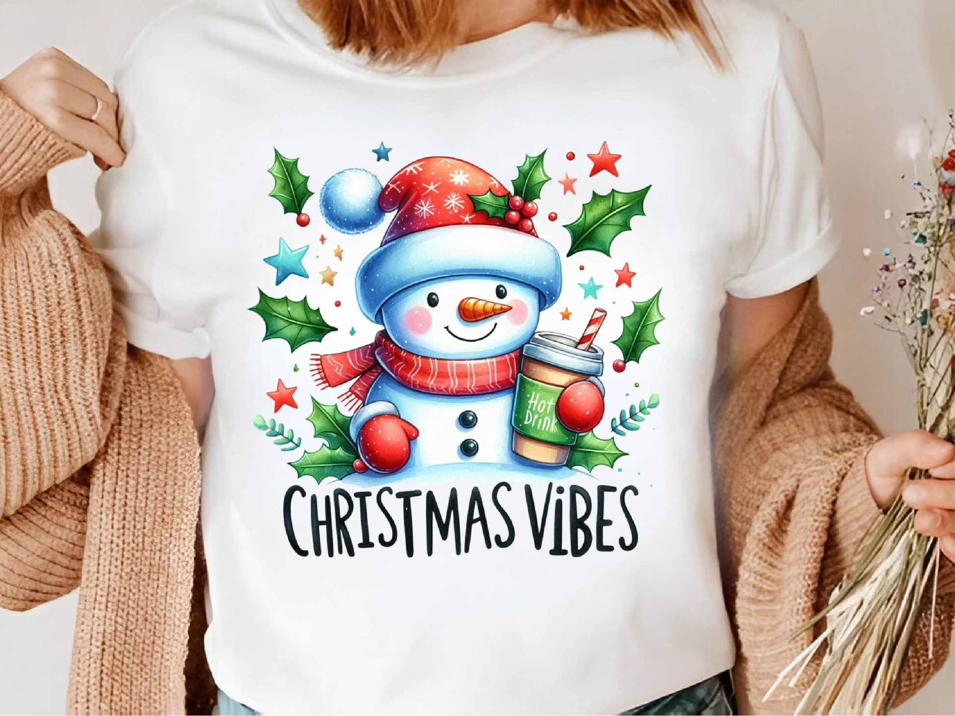 Christmas Vibes Snowman Clipart Bundle - CraftNest - Digital Crafting and Art