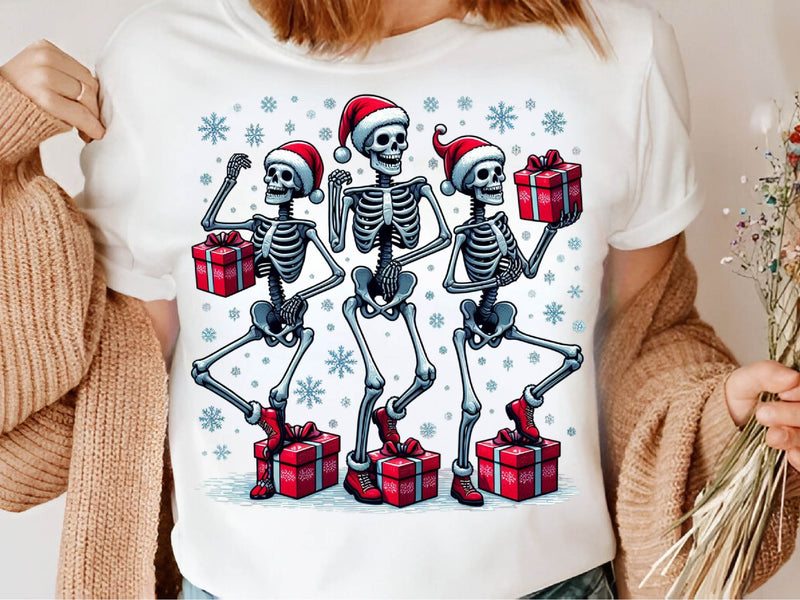 Christmas Dancing Skeletons Clipart Bundle - CraftNest - Digital Crafting and Art
