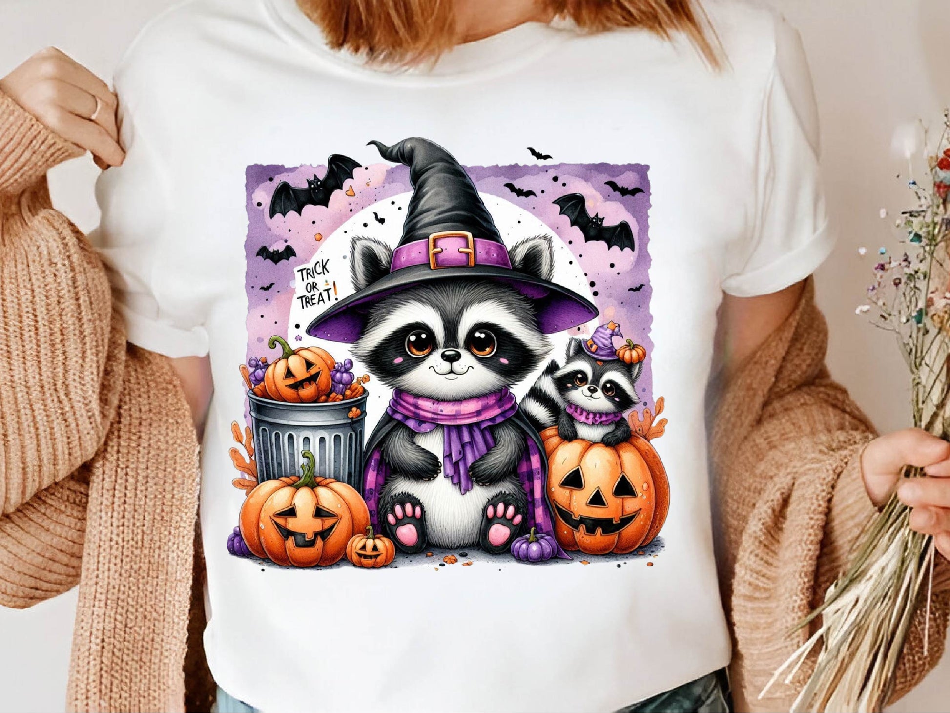 Raccoon Trick Or Trash Funny Clipart Bundle - CraftNest - Digital Crafting and Art