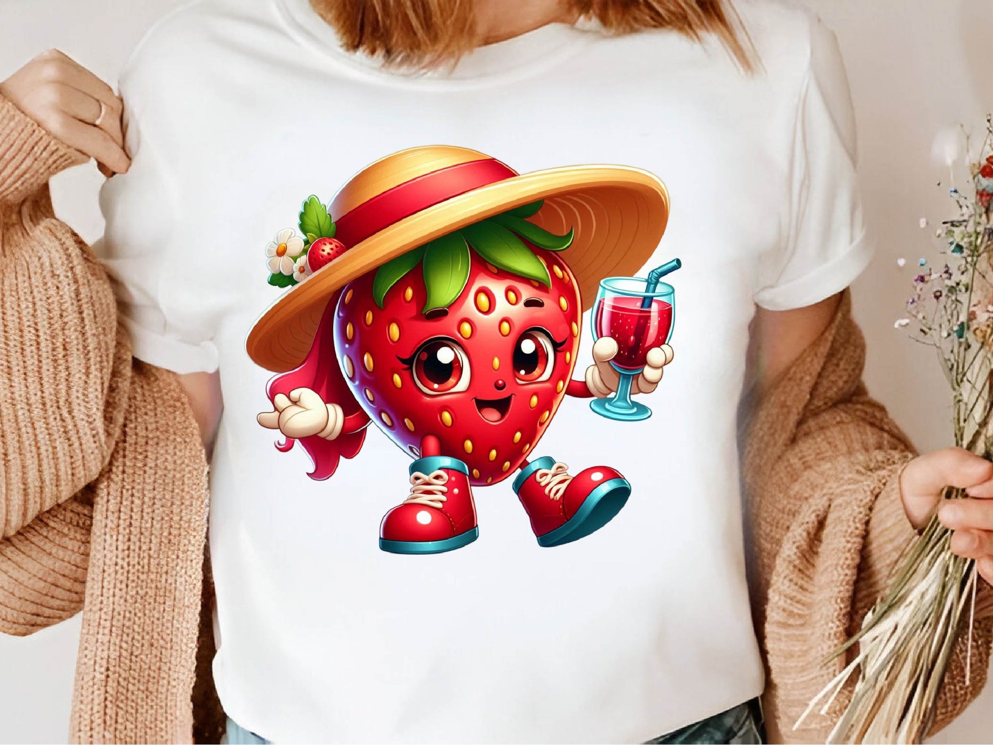 Cute Strawberry Clipart Bundle - CraftNest - Digital Crafting and Art