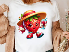 Cute Strawberry Clipart Bundle - CraftNest - Digital Crafting and Art