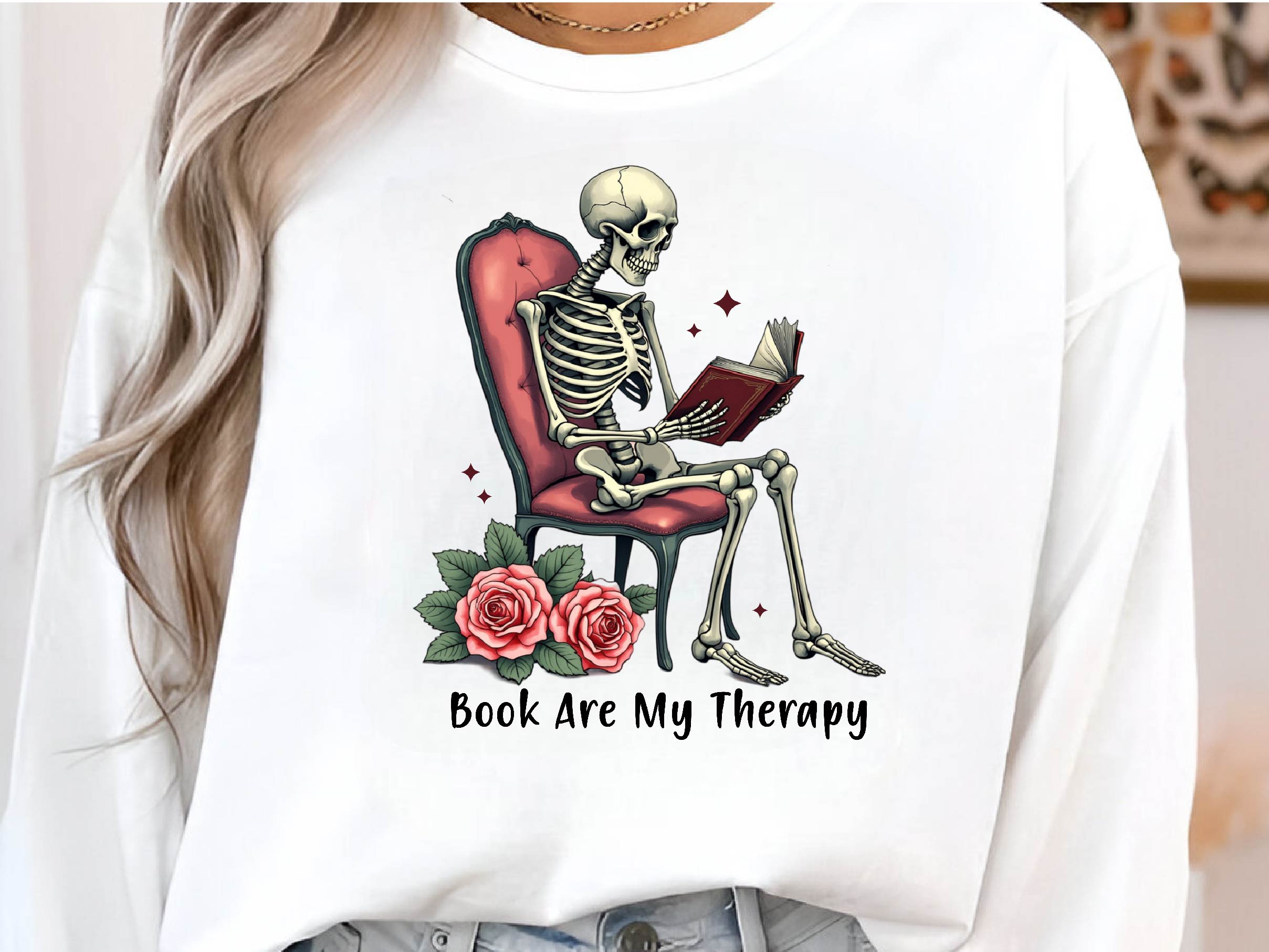 Book Are My Therapy Funny Book Lover Clipart Bundle - CraftNest - Digital Crafting and Art