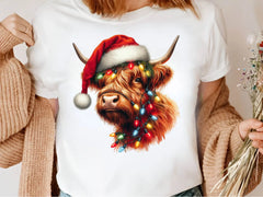 Christmas Highland Cow Clipart Bundle 2 - CraftNest - Digital Crafting and Art