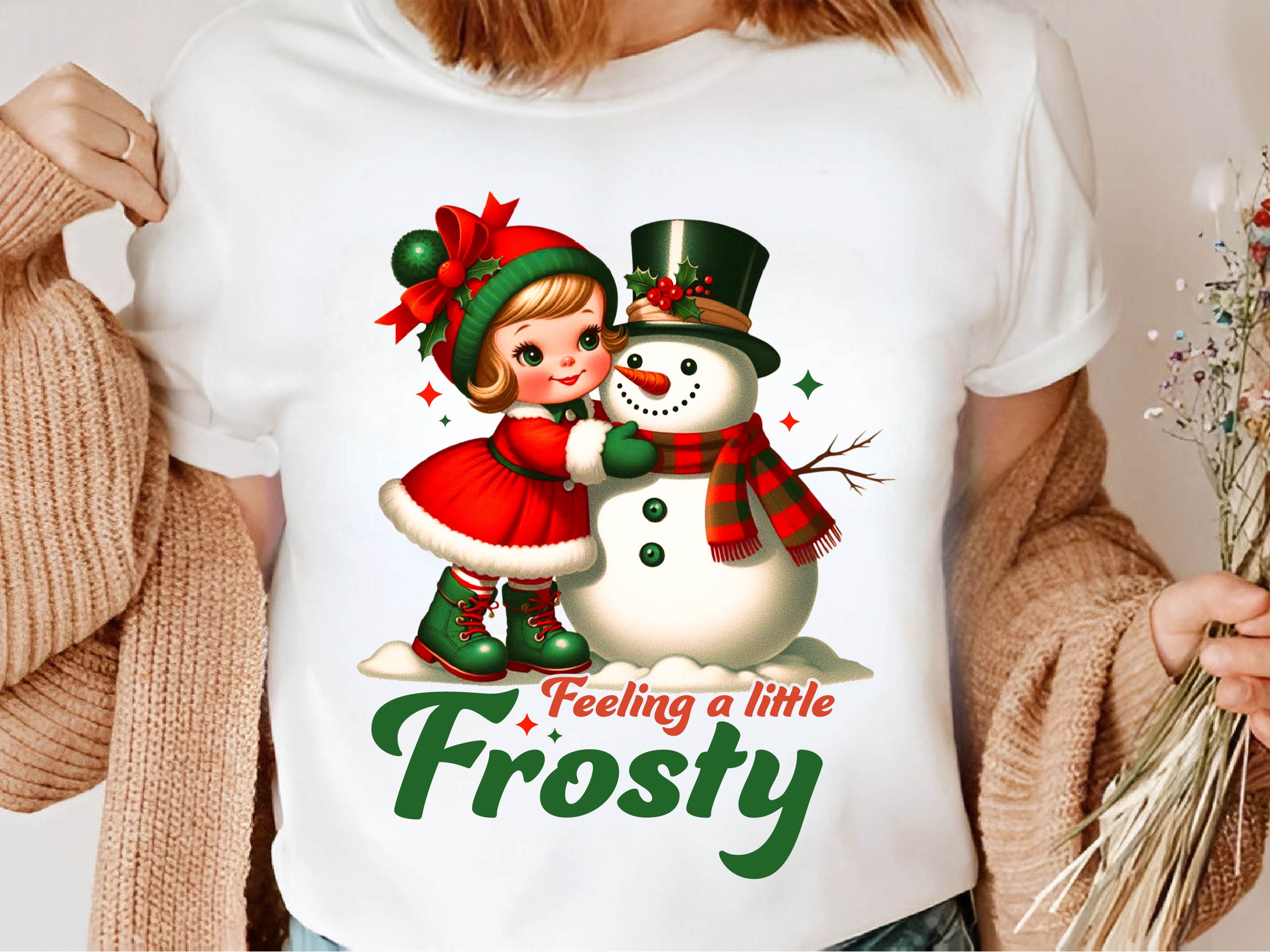 Vintage Christmas Frosty Snowman Clipart Bundle - CraftNest - Digital Crafting and Art