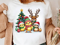 Christmas Chicken Embroidered Clipart Bundle 1 - CraftNest - Digital Crafting and Art