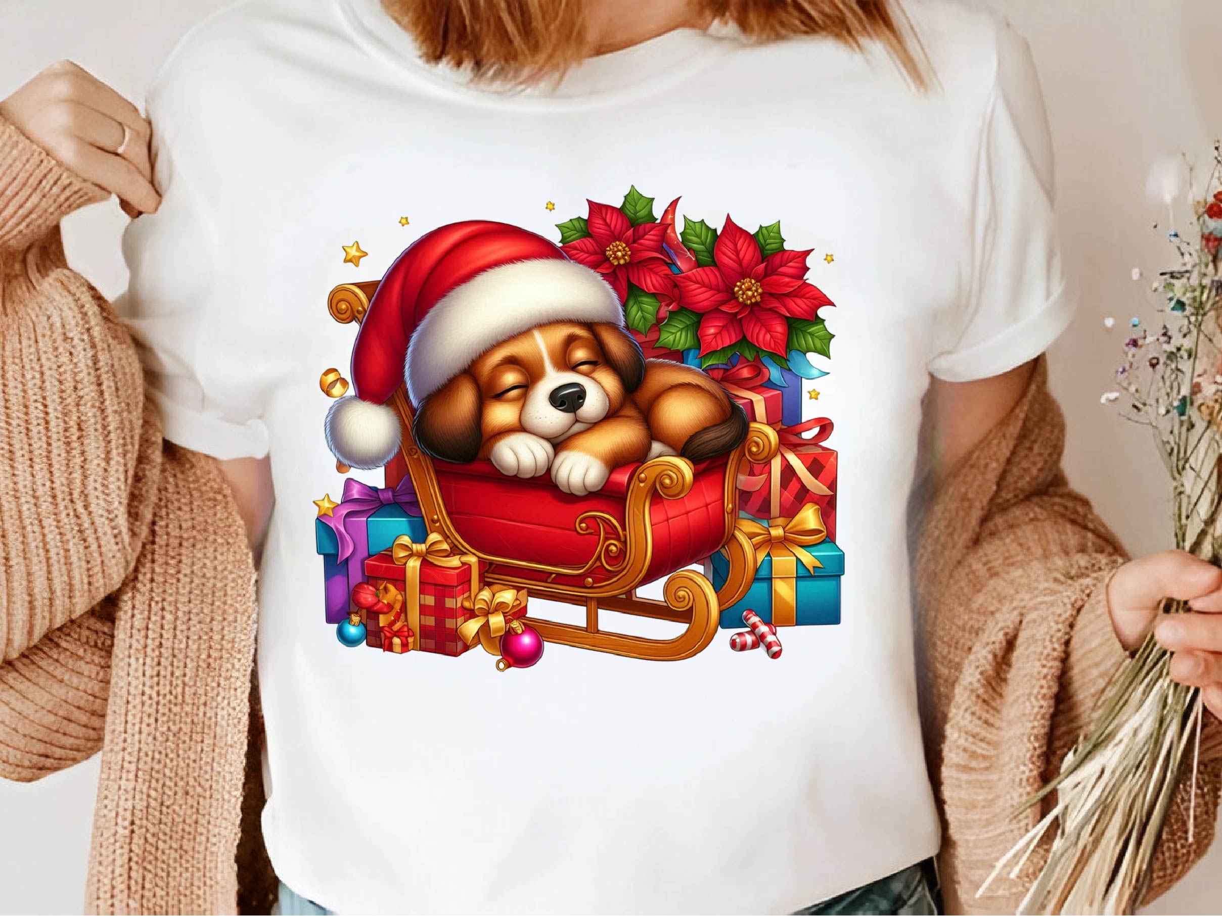 Cute Christmas Dog Clipart Bundle - CraftNest - Digital Crafting and Art