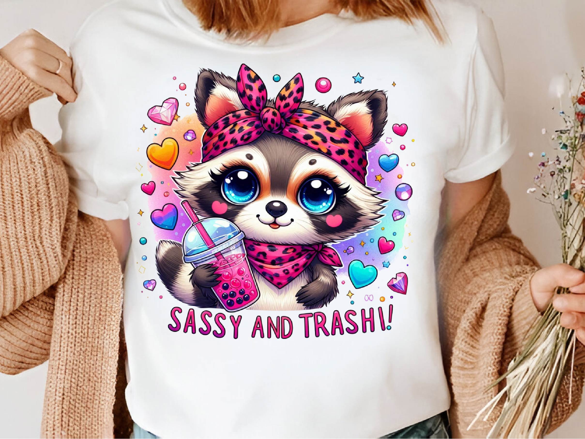 Sassy And Trashy Raccoon Clipart Bundle - CraftNest - Digital Crafting and Art