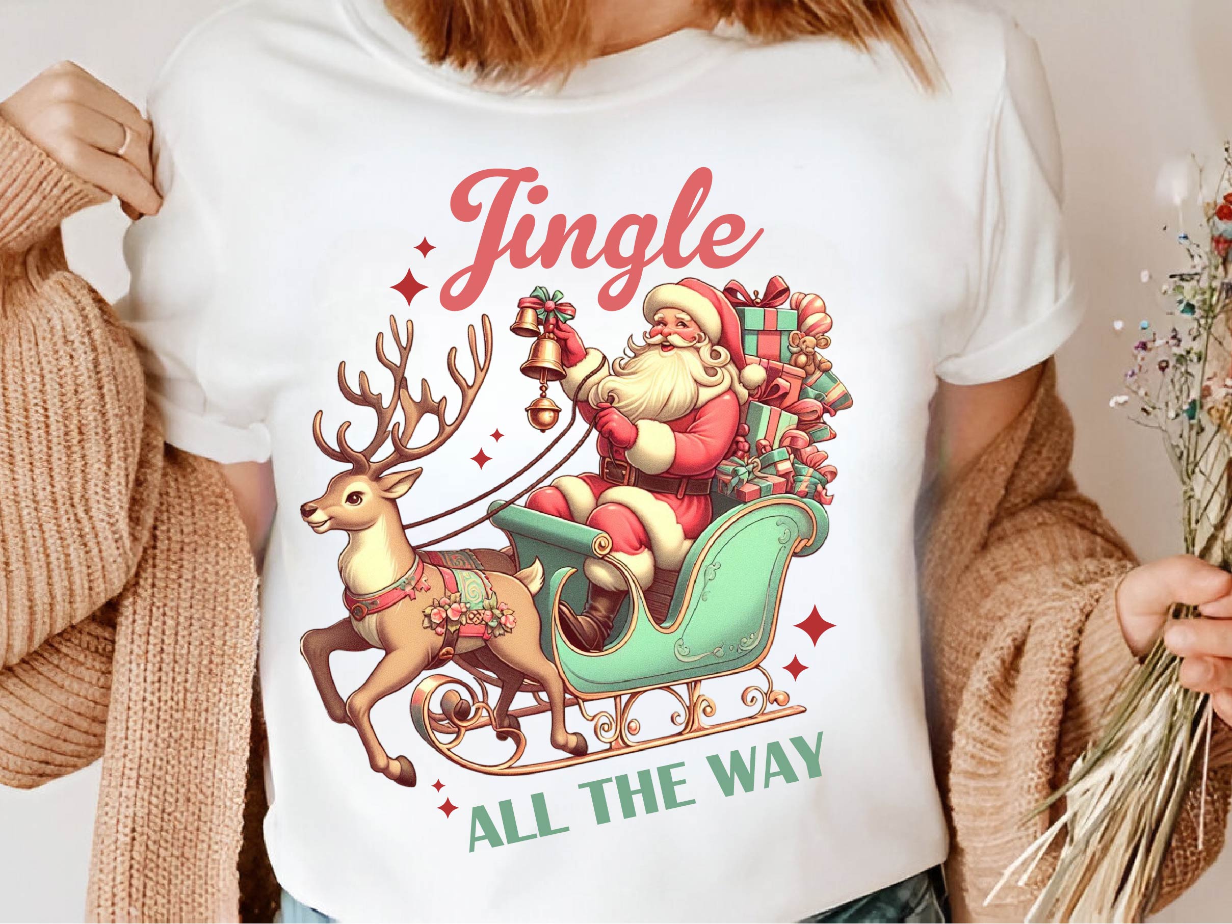 Vintage Christmas Jingle Clipart Bundle - CraftNest - Digital Crafting and Art