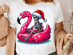 Christmas Skeleton Flamingo Clipart Bundle - CraftNest - Digital Crafting and Art