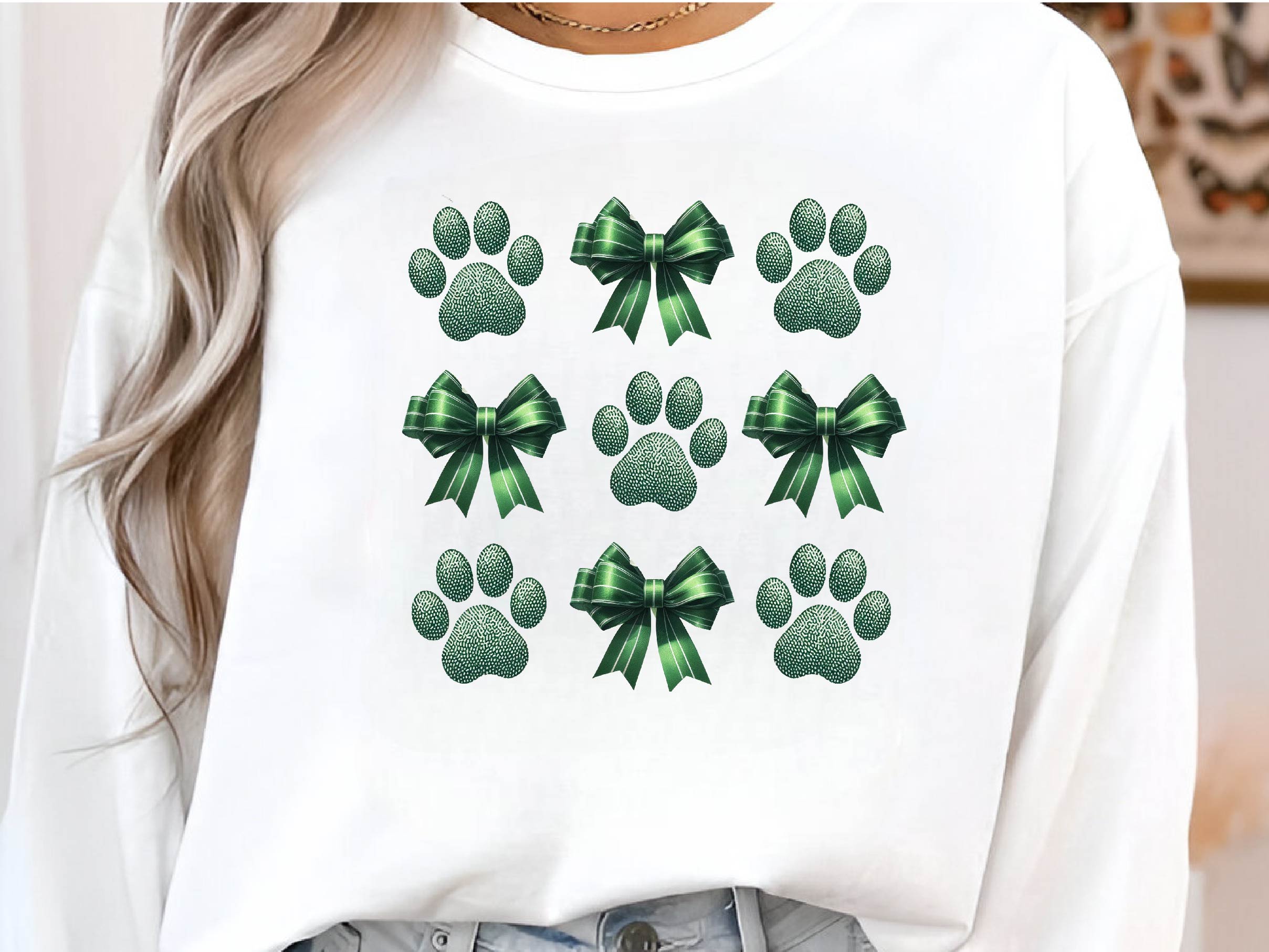 St Patricks Day Dog Cat Coquette Bow Clipart Bundle - CraftNest - Digital Crafting and Art