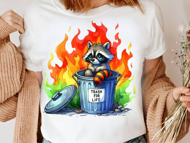Raccoon Trash 4 Life Clipart Bundle - CraftNest - Digital Crafting and Art