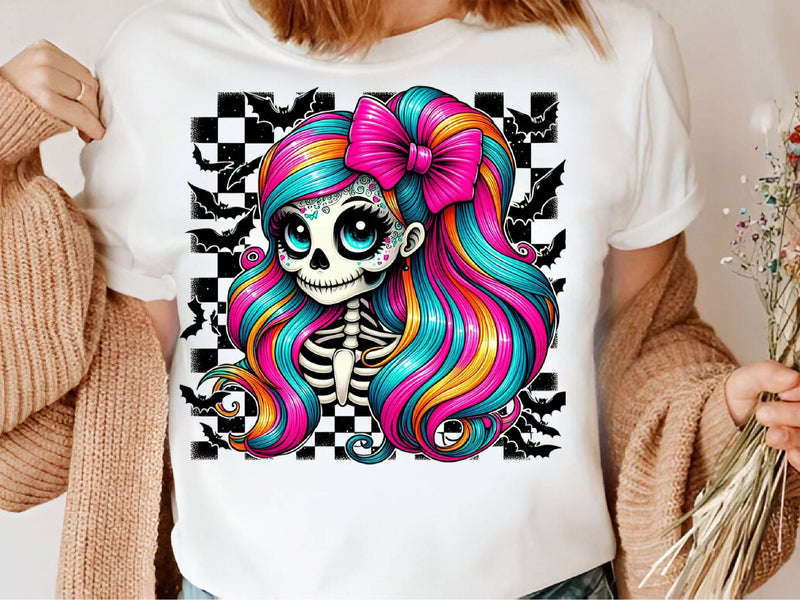 Whimsical Skeleton Girl Halloween Clipart Bundle 1 - CraftNest - Digital Crafting and Art