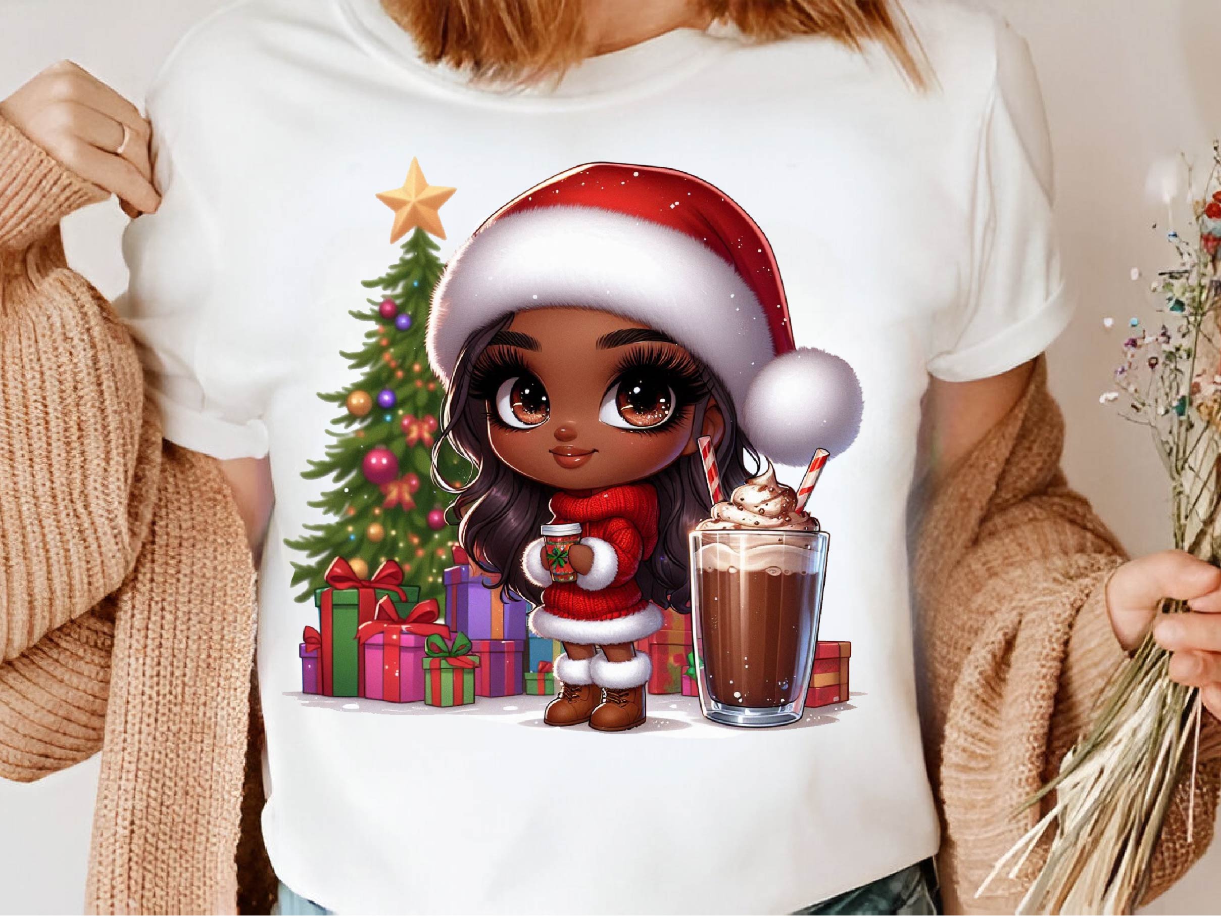 Christmas Christmas Black Girl Clipart Bundle 1 - CraftNest - Digital Crafting and Art