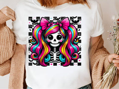 Whimsical Skeleton Girl Halloween Clipart Bundle - CraftNest - Digital Crafting and Art