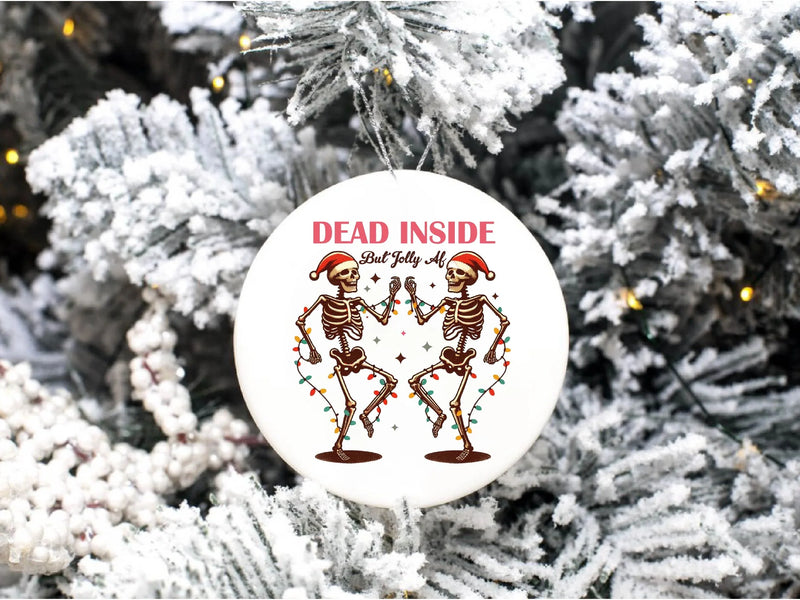 Dead Inside But Jolly AF Christmas Tree Clipart Bundle - CraftNest - Digital Crafting and Art