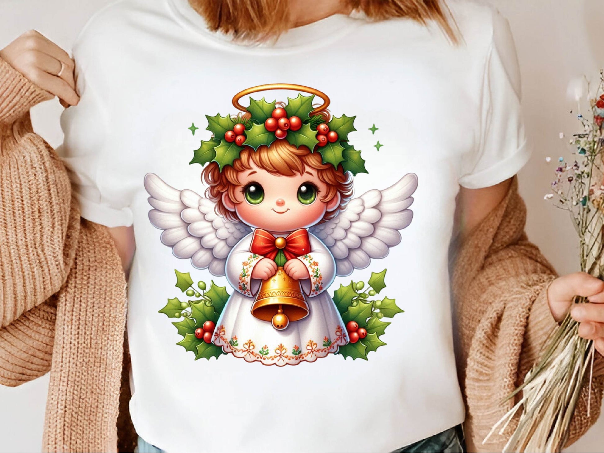 Christmas Cute Little Angel Clipart Bundle 1 - CraftNest - Digital Crafting and Art