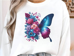 Butterfly Flowers Clipart Bundle 7 - CraftNest - Digital Crafting and Art