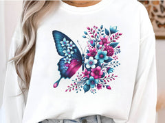 Butterfly Flowers Clipart Bundle 4 - CraftNest - Digital Crafting and Art