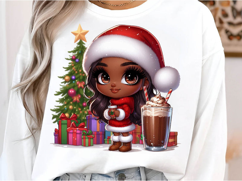 Christmas Christmas Black Girl Clipart Bundle 1 - CraftNest - Digital Crafting and Art