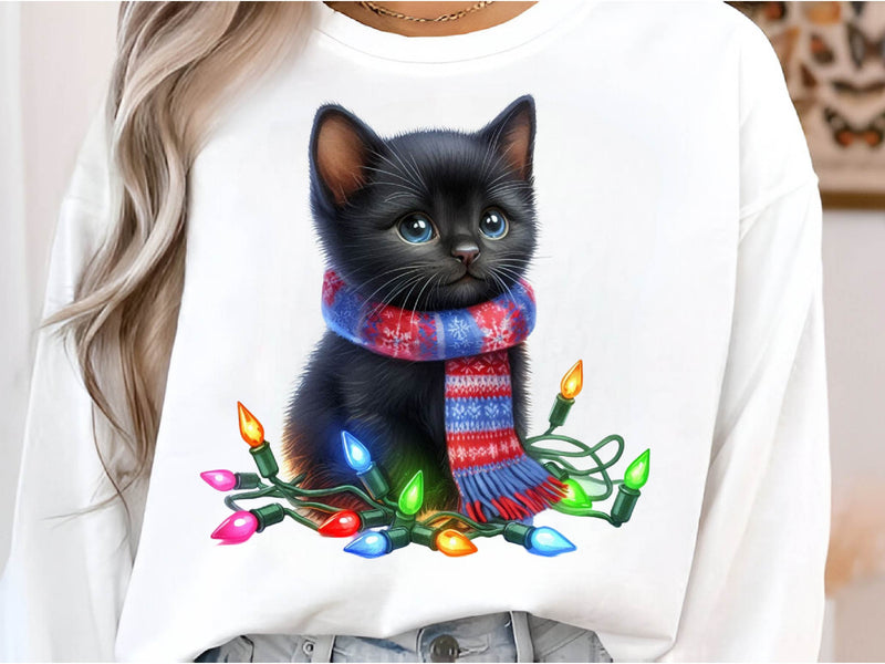 Christmas Black Cat Clipart Bundle - CraftNest - Digital Crafting and Art