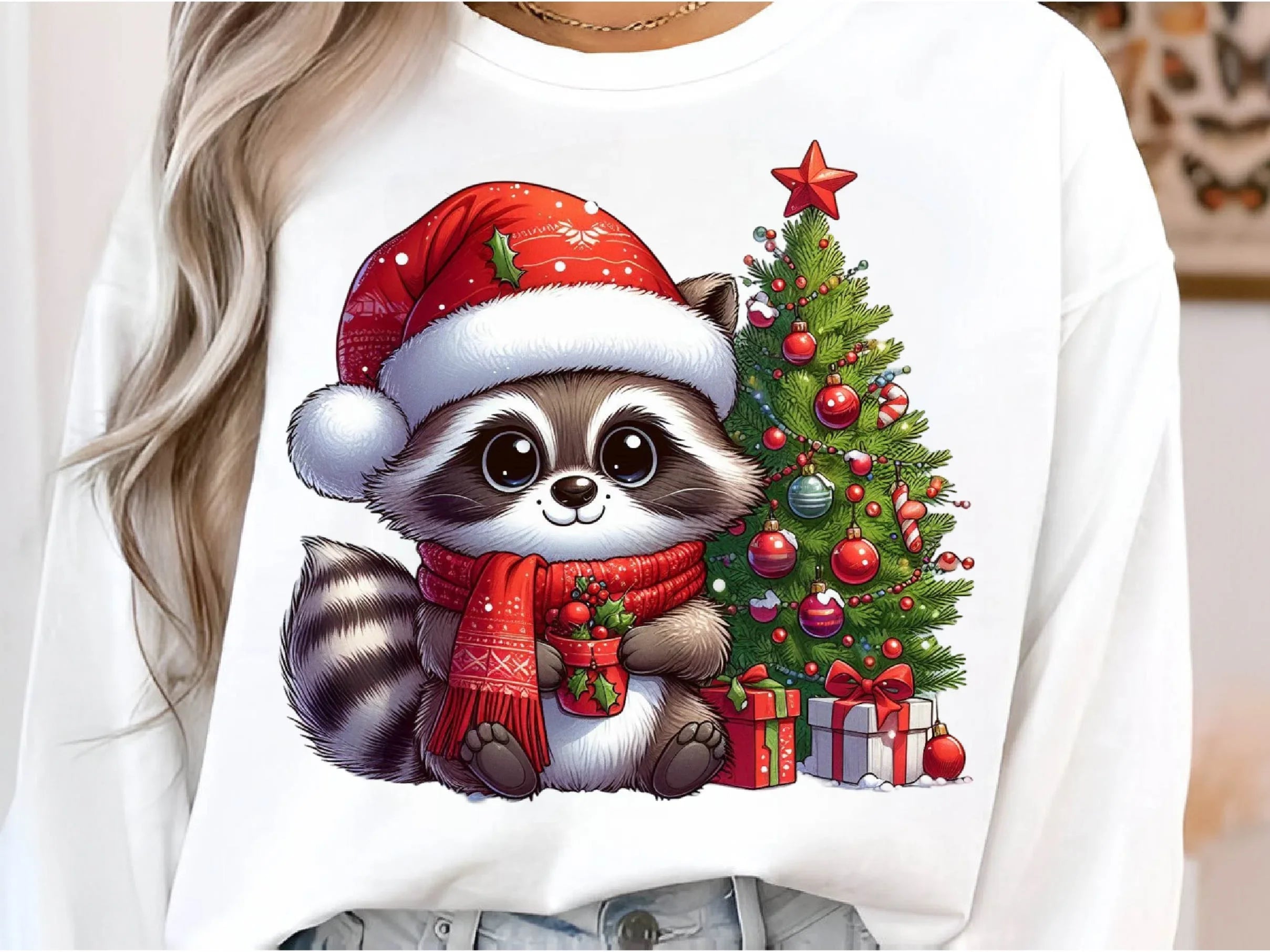 Christmas Raccoon Clipart Bundle 1 - CraftNest - Digital Crafting and Art