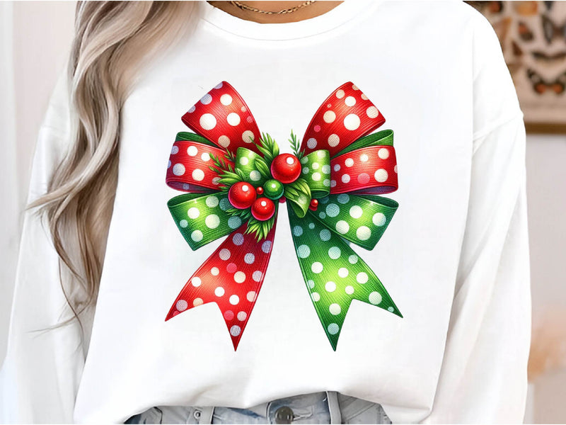 Christmas Coquette Bow Ribbon Girly Clipart Bundle - CraftNest - Digital Crafting and Art