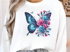 Butterfly Flowers Clipart Bundle 21 - CraftNest - Digital Crafting and Art