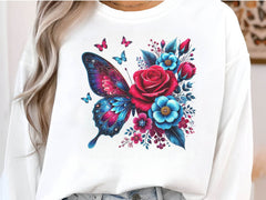 Butterfly Flowers Clipart Bundle 22 - CraftNest - Digital Crafting and Art