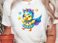 Unicorn Chicken Clipart Bundle - CraftNest - Digital Crafting and Art