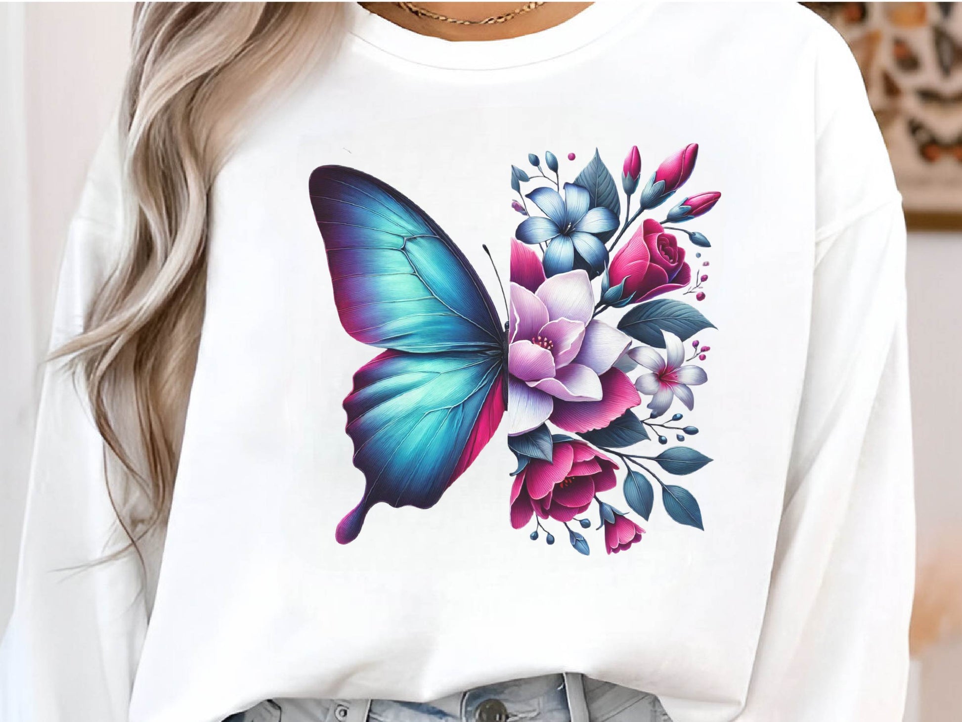 Butterfly Flowers Clipart Bundle 6 - CraftNest - Digital Crafting and Art