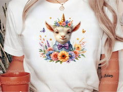 Unicorn Goat Clipart Bundle - CraftNest - Digital Crafting and Art