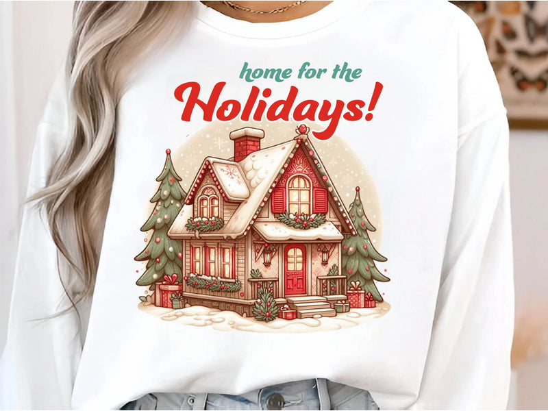 Vintage Christmas House Clipart Bundle - CraftNest - Digital Crafting and Art