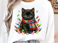 Christmas Black Cat Clipart Bundle 1 - CraftNest - Digital Crafting and Art