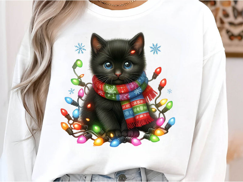 Christmas Black Cat Clipart Bundle 1 - CraftNest - Digital Crafting and Art