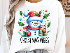 Christmas Vibes Snowman Clipart Bundle - CraftNest - Digital Crafting and Art