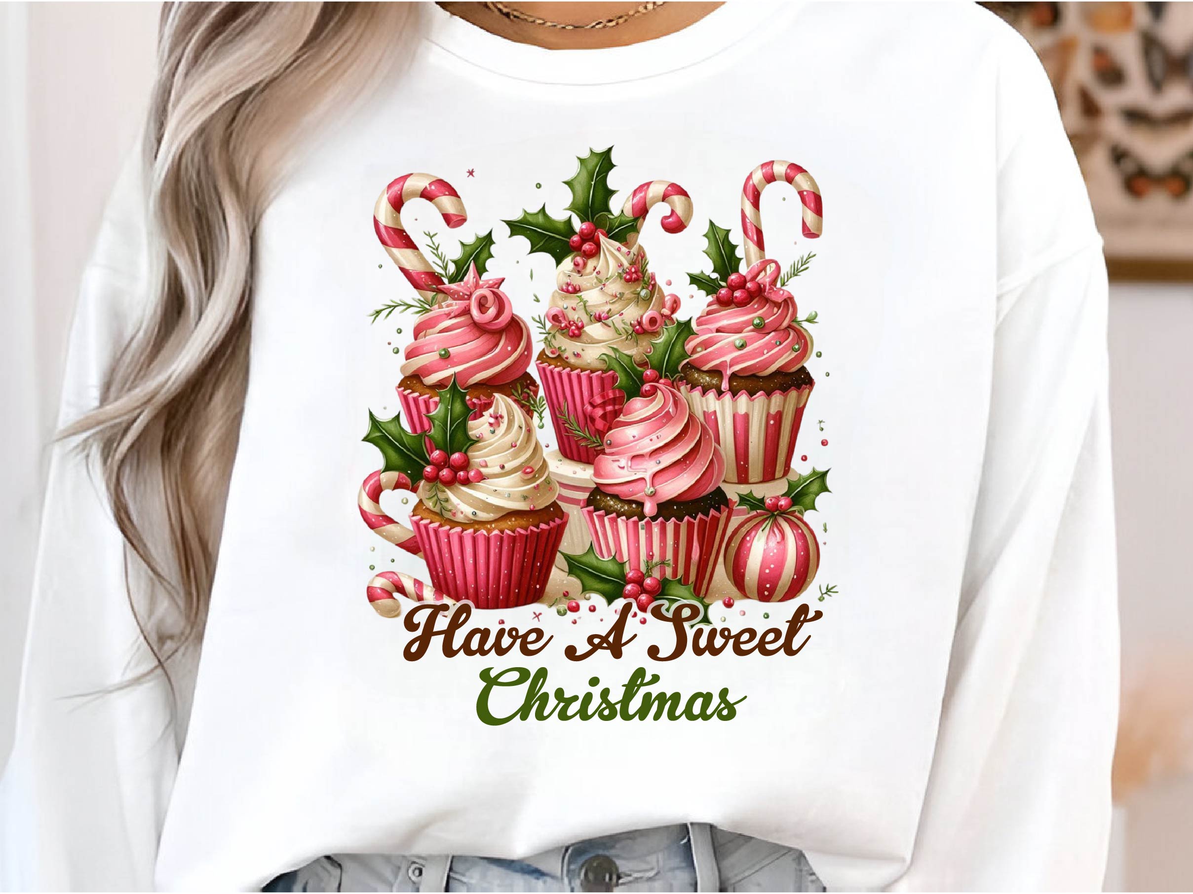 Have A Sweet Christmas Christmas Cupcake Clipart Bundle - CraftNest - Digital Crafting and Art