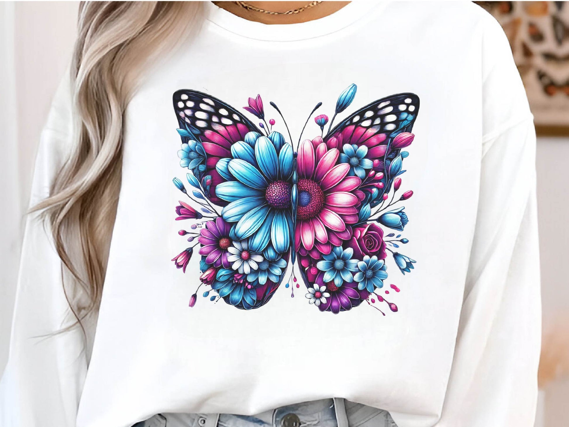 Butterfly Flowers Clipart Bundle 17 - CraftNest - Digital Crafting and Art