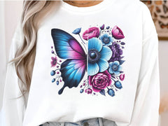 Butterfly Flowers Clipart Bundle 11 - CraftNest - Digital Crafting and Art