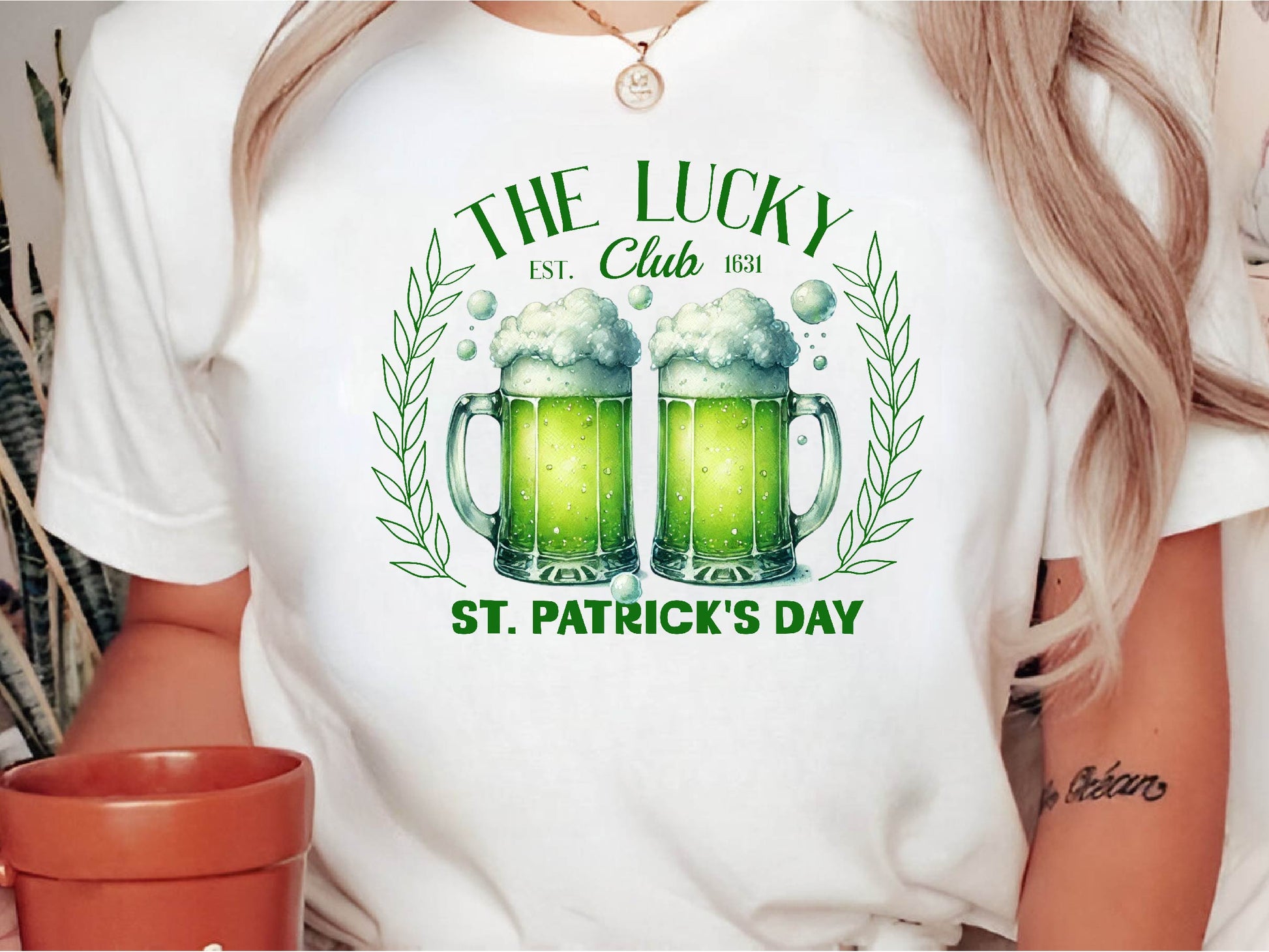 St Patricks Day Vintage Lucky Club Clipart Bundle - CraftNest - Digital Crafting and Art