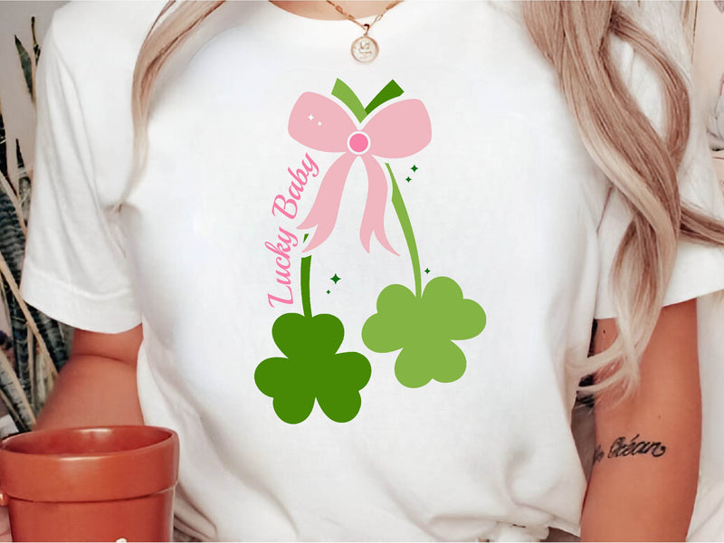 St Patricks Day Clovers Lucky Babe Clipart Bundle - CraftNest - Digital Crafting and Art