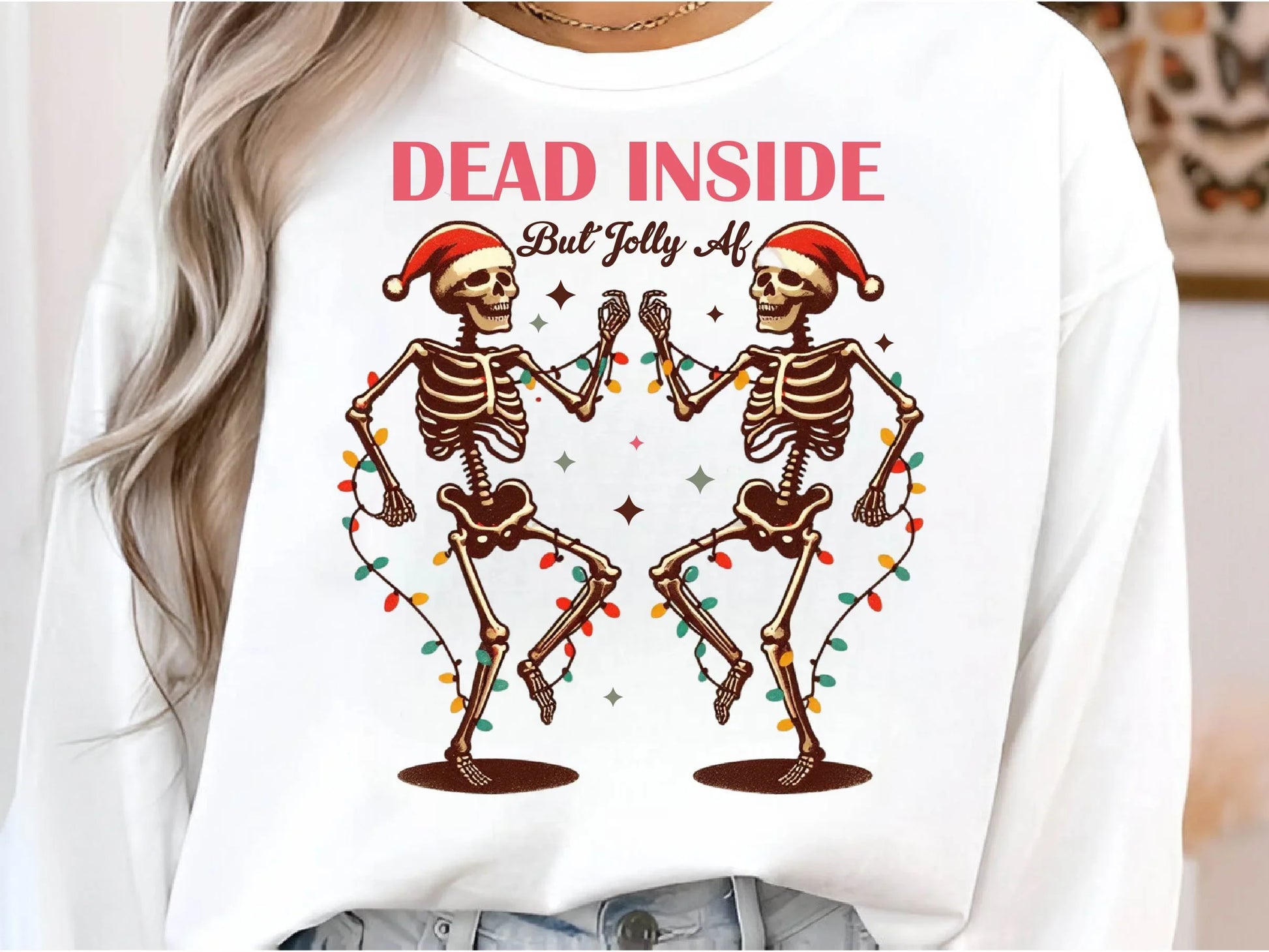 Dead Inside But Jolly AF Christmas Tree Clipart Bundle - CraftNest - Digital Crafting and Art