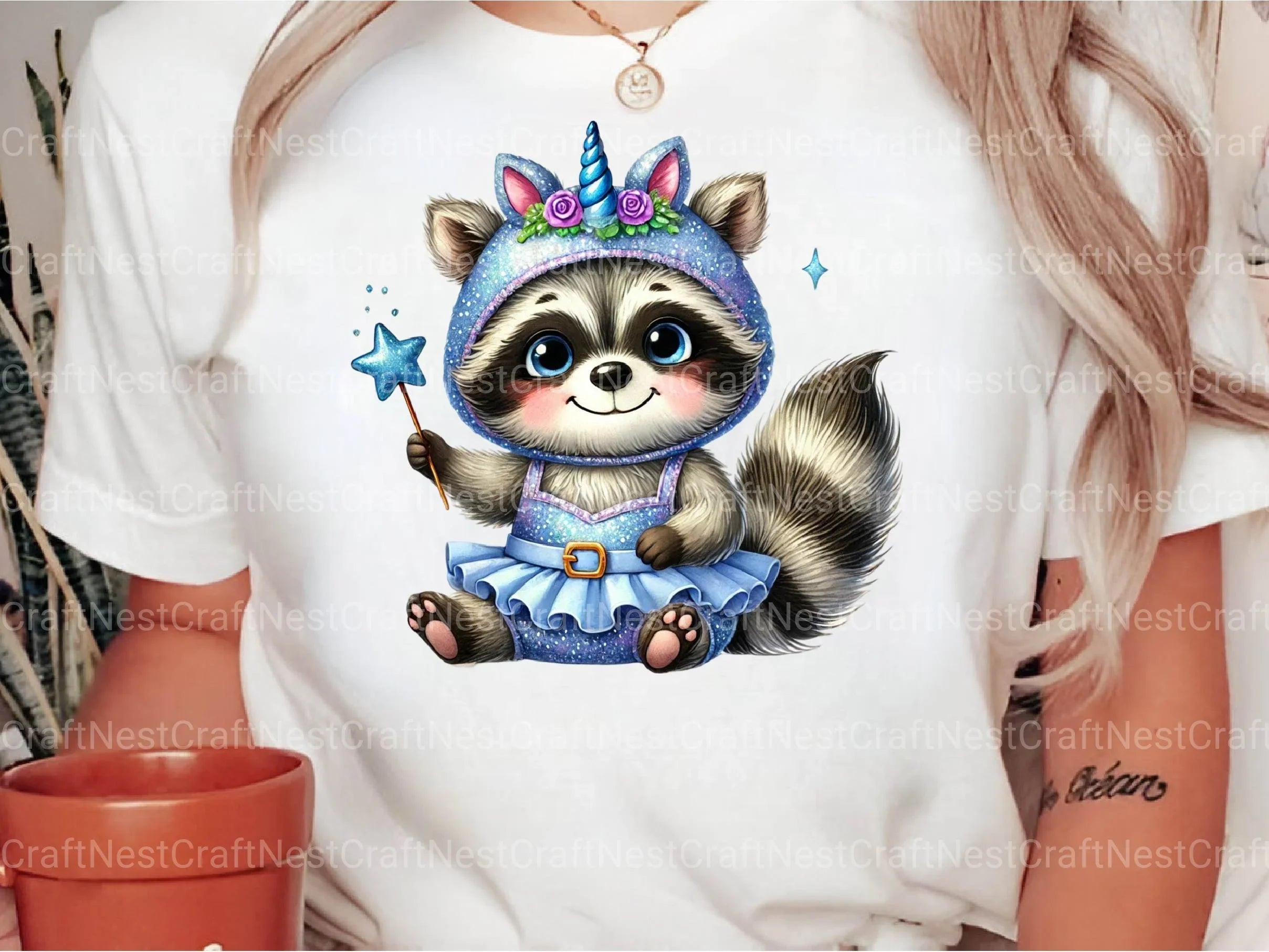 Unicorn Raccoon Clipart Bundle - CraftNest - Digital Crafting and Art