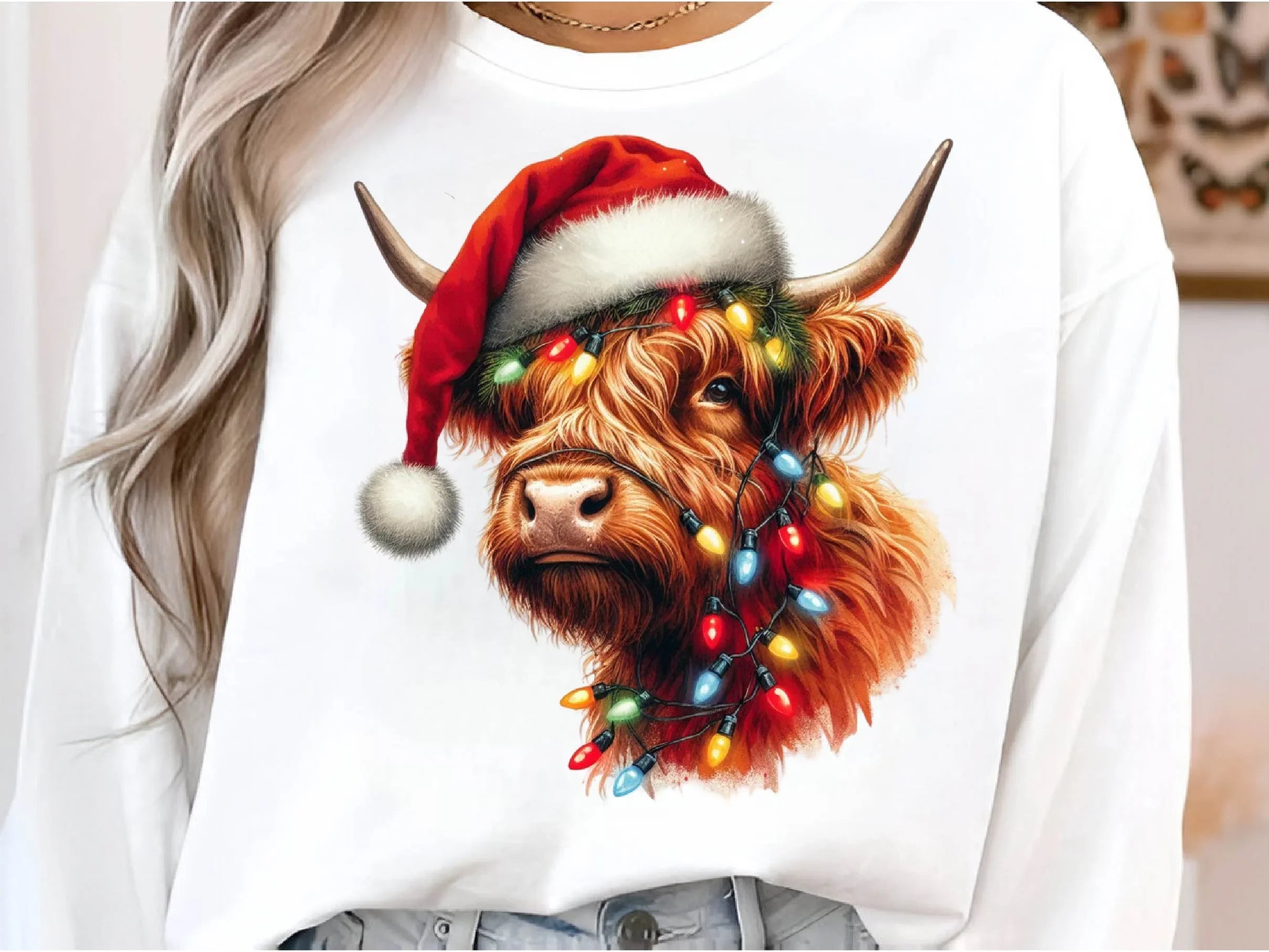 Christmas Highland Cow Clipart Bundle 2 - CraftNest - Digital Crafting and Art