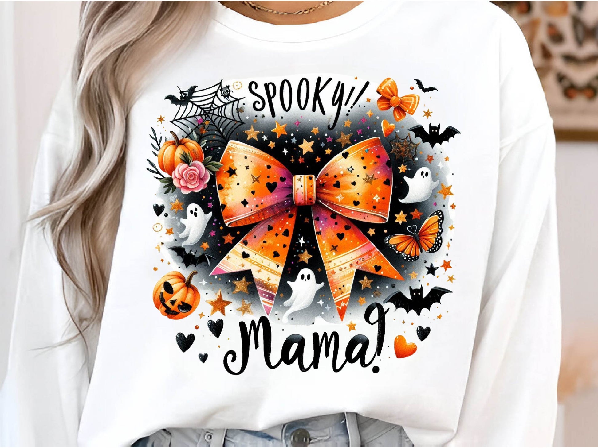 Spooky Mama Bow Halloween Clipart Bundle - CraftNest - Digital Crafting and Art