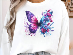 Butterfly Flowers Clipart Bundle 18 - CraftNest - Digital Crafting and Art