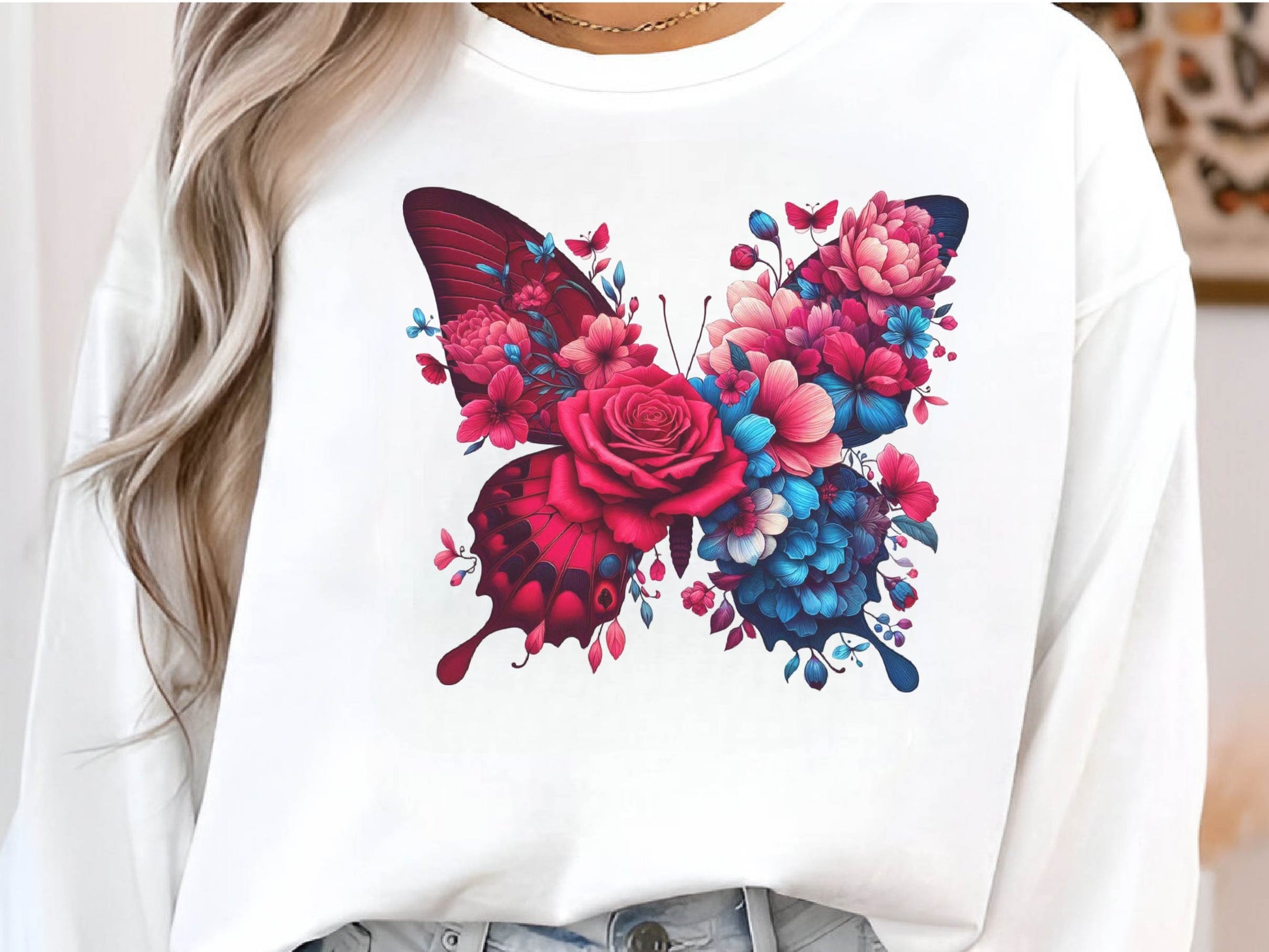 Butterfly Flowers Clipart Bundle 20 - CraftNest - Digital Crafting and Art