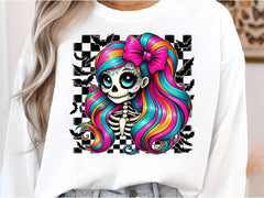 Whimsical Skeleton Girl Halloween Clipart Bundle 1 - CraftNest - Digital Crafting and Art