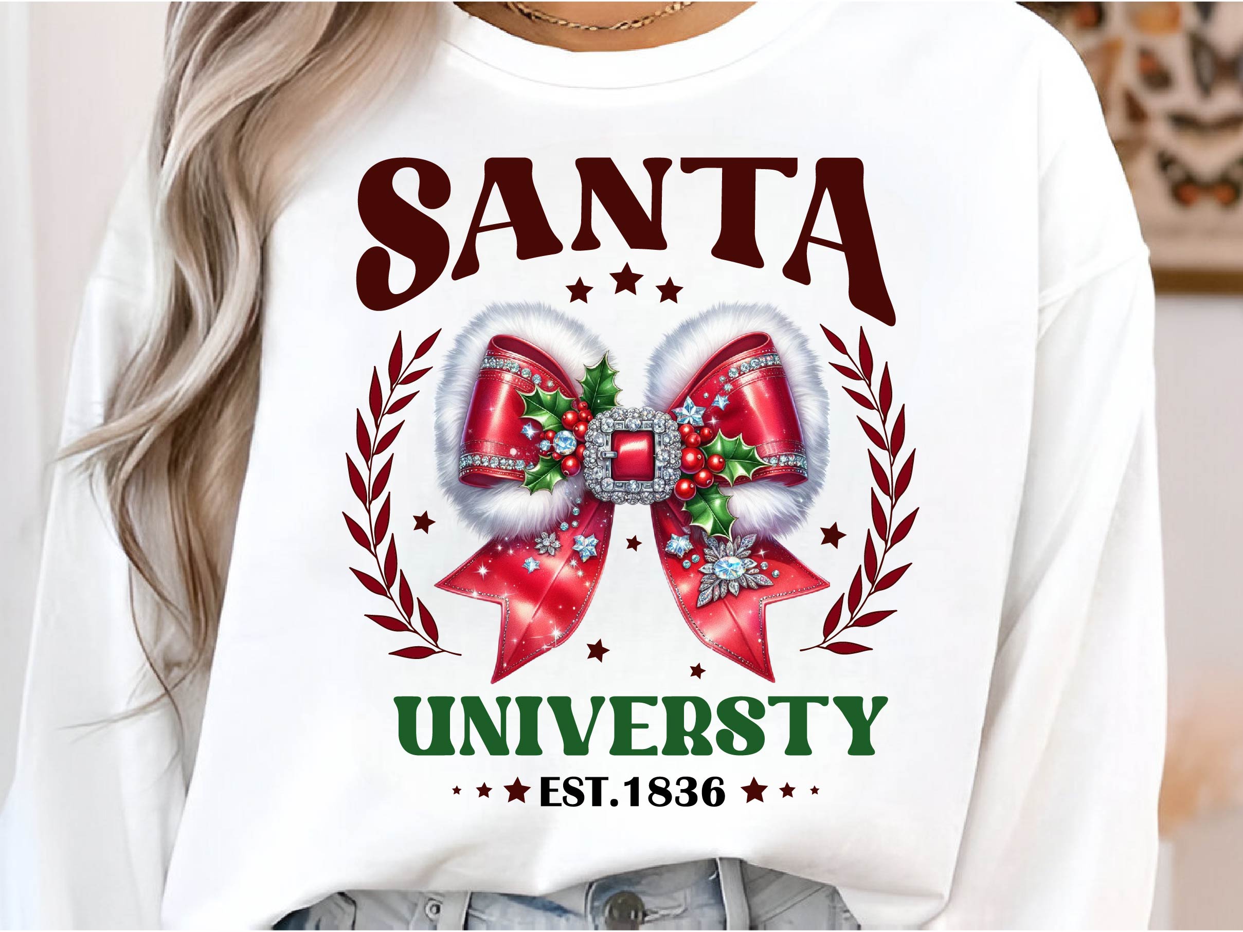 Santa University Merry Christmas Clipart Bundle - CraftNest - Digital Crafting and Art